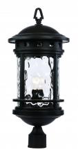 Trans Globe 40374 BK - 1LT POST LANTERN-LG-WATER-BK
